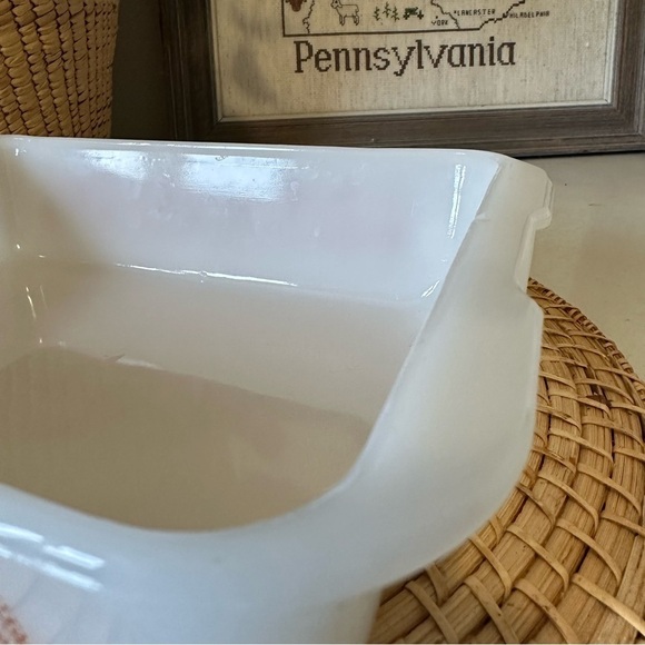 Vintage Proctor Silex Autumn Harvest Wheat Slow Cook Milk Glass Dish - Picture 8 of 10